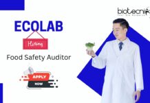 Food Safety Auditor Jobs | at Ecolab, Apply Now!