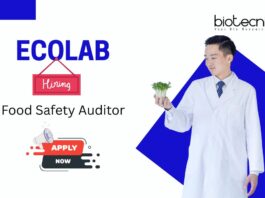 Food Safety Auditor Jobs | at Ecolab, Apply Now!