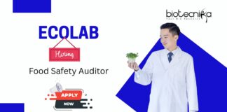 Food Safety Auditor Jobs | at Ecolab, Apply Now!