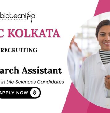 Biochemistry Jobs at TMC Kolkata | Apply Now for Research Assistant Position