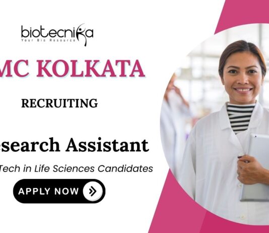 Biochemistry Jobs at TMC Kolkata | Apply Now for Research Assistant Position