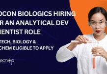 MSc Biotech & Biochem Job Vacancies