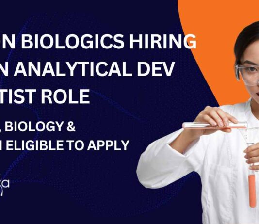 MSc Biotech & Biochem Job Vacancies