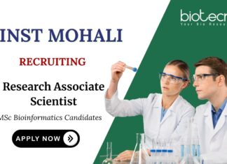 Bioinformatics Jobs at INST Apply Now for Project Research Scientist Role
