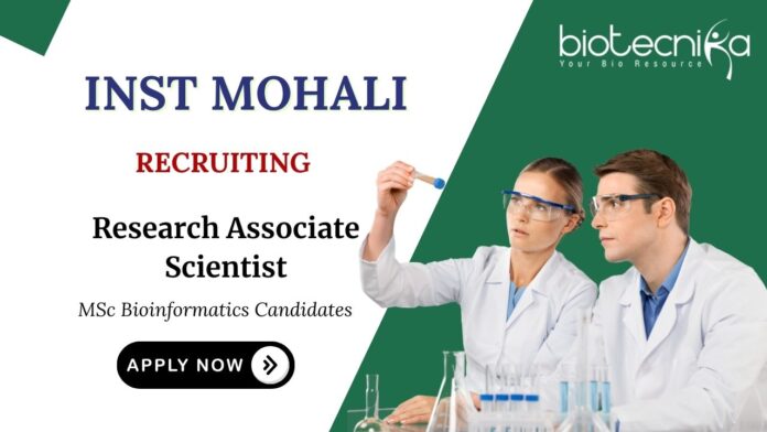 Bioinformatics Jobs at INST Apply Now for Project Research Scientist Role