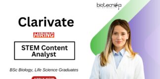 Biology Jobs at Clarivate BSc Graduates Apply Now for the STEM Content Specialist Role
