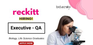 Biology Jobs at Reckitt Apply Now for the Executive Position