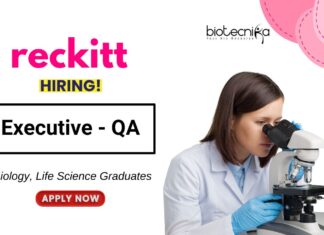 Biology Jobs at Reckitt Apply Now for the Executive Position