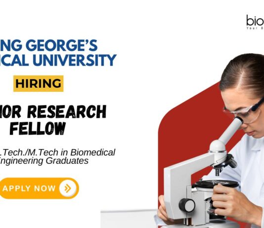 Biomedical Engineering Jobs at KGMU Lucknow Apply Now for the JRF Position