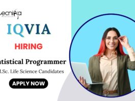 Biostatistician Jobs at IQVIA Apply Now for Statistical Programmer Role