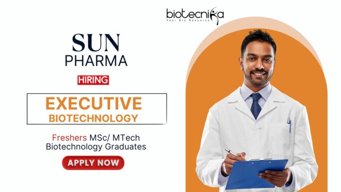 Biotech Freshers Jobs at Sun Pharma Biotechnology Graduates Apply Now (1)