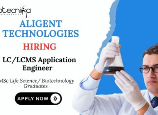 Biotechnology Job at Aligent Technologies Apply Now for LCLCMS Application Engineer Role