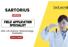 Biotechnology Job at Sartorius MSc Graduates Apply Now for the Field Application Specialist Position