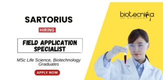 Biotechnology Job at Sartorius MSc Graduates Apply Now for the Field Application Specialist Position