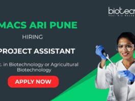 Biotechnology Jobs at ARI Pune- Project Assistant Recruitment 2025