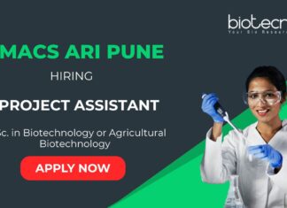 Biotechnology Jobs at ARI Pune- Project Assistant Recruitment 2025