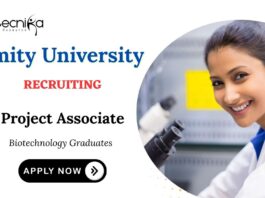 Biotechnology Jobs at Amity Apply Now for Project Associate Position (2)
