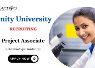 Biotechnology Jobs at Amity Apply Now for Project Associate Position (2)