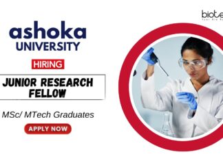 Biotechnology Jobs at Ashoka University MSc Graduates Apply Now for the JRF Position