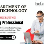 Biotechnology Jobs at DBT Apply Now for Young Professional Position