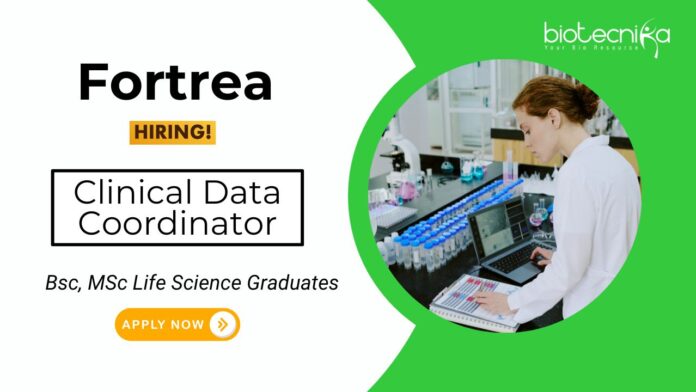 Biotechnology Jobs at Fotrea Apply Now for the Clinical Data Coordinator Role