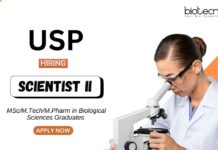 Biotechnology Jobs at USP MSc MTech Graduates Apply Now for the Scientist Position (1)