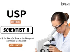 Biotechnology Jobs at USP MSc MTech Graduates Apply Now for the Scientist Position (1)