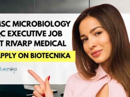 MSc Microbiology QC Executive Job at Rivarp Medical