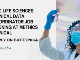 BSc Life Sciences Clinical Data Coordinator Job Opening