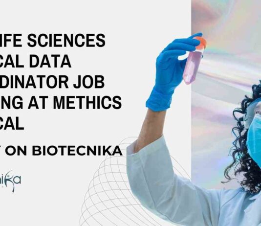 BSc Life Sciences Clinical Data Coordinator Job Opening