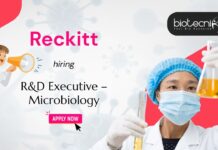 Reckitt R&D Executive – Microbiology hiring