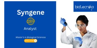 Syngene Biological Sciences Job, for Analyst Role. Hiring Analyst – Pharmacokinetics & Immunogenicity Assays at Immunogenicity Research Lab.