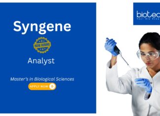 Syngene Biological Sciences Job, for Analyst Role. Hiring Analyst – Pharmacokinetics & Immunogenicity Assays at Immunogenicity Research Lab.