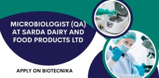 Microbiologist (QA) at Sarda Dairy and Food Products Ltd.