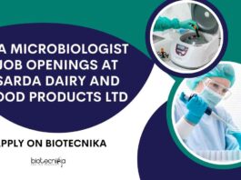 QA Microbiologist Job Openings