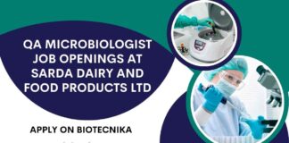 QA Microbiologist Job Openings
