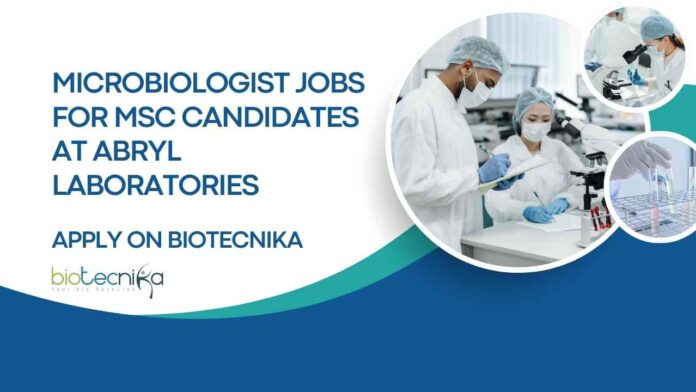 Microbiologist Jobs For MSc Candidates