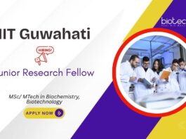 Biotechnology JRF Opportunity 2025 - Apply Now at IIT Guwahati!