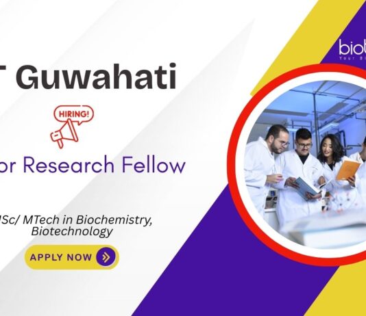 Biotechnology JRF Opportunity 2025 - Apply Now at IIT Guwahati!