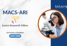 Life Sciences Candidates MACS-ARI Junior Research Fellow