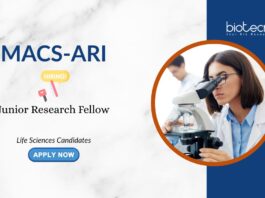 Life Sciences Candidates MACS-ARI Junior Research Fellow