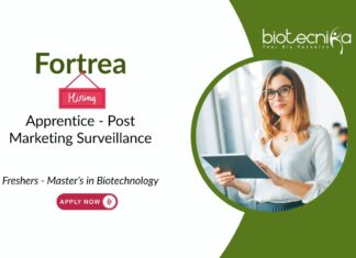 Freshers Biotechnology Apprentice Job at Fortrea, Pune. Apprentice Program in Post Marketing Surveillance. Apply Now