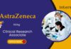 Clinical Research Associate AstraZeneca hiring