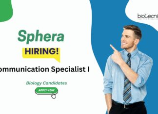 Biology Candidates Communication Specialist I Sphera