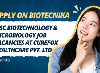 MSc Biotechnology & Microbiology Job Vacancies