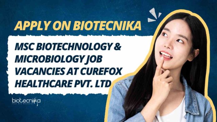 MSc Biotechnology & Microbiology Job Vacancies