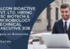 BSc Microbiology & Biotech Job Opening at Alcon Bioactive Pvt. Ltd.