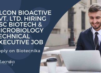 BSc Microbiology & Biotech Job Opening at Alcon Bioactive Pvt. Ltd.