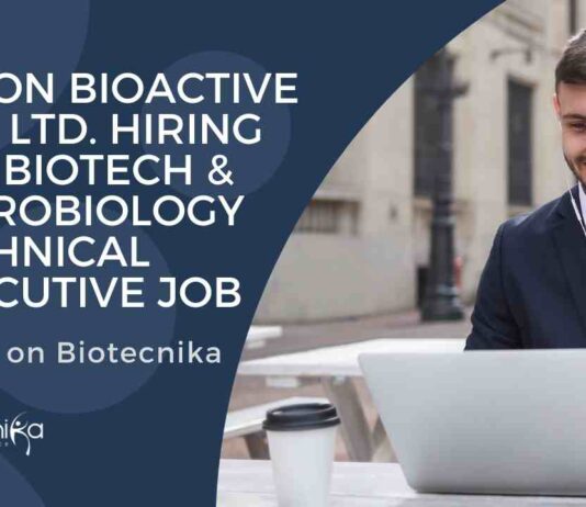 BSc Microbiology & Biotech Job Opening at Alcon Bioactive Pvt. Ltd.