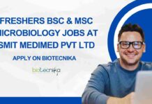 Fresher Microbiology Job